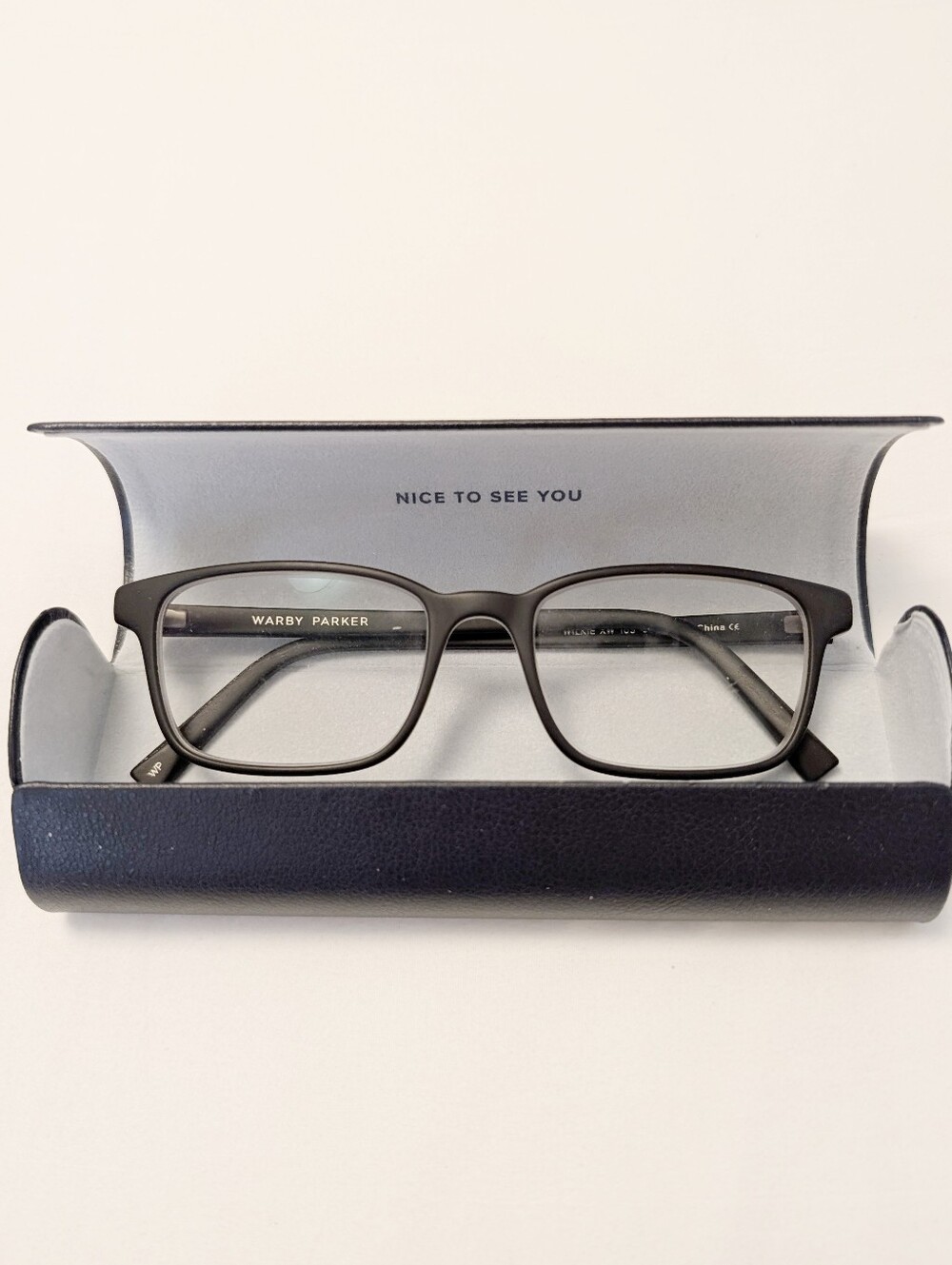 Warby Parker Wilkie Wide Eyeglasses Matte Black Eclipse